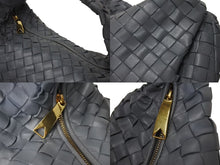 画像をギャラリービューアに読み込む, 極美品 BOTTEGA VENETA ボッテガヴェネタ イントレチャート ティーンジョデ ワンショルダーバッグ レザー グレー ゴールド金具 中古 4b000756