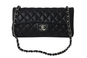 最終セール　新品未使用　ヴィンテージ　CHANEL スリムパンツ　ブラック CHANEL シャネル イーストウエスト チェーンショルダーバッグ 10番台