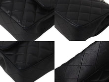Load image into Gallery viewer, CHANEL シャネル イーストウエスト チェーンショルダーバッグ 10番台 2006年 ラムスキン ブラック シルバー金具 美品 中古 4b000759