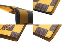 Load image into Gallery viewer, LOUIS VUITTON ルイヴィトン ポルトフォイユ ブラザNM 長財布 N40541 ダミエポップ ファレルウィリアムス イエロー 良品 中古 4b000764