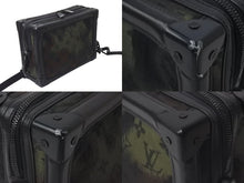 Load image into Gallery viewer, 極美品 LOUIS VUITTON ルイヴィトン M55932 モノグラム ソフトトランク カモフラージュ ヴァージル アブロー ナイロン レザー 中古 4b000770
