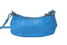 画像をギャラリービューアに読み込む, BALENCIAGA バレンシアガ Le Cagole Mini ミニ ショルダーバッグ ラインストーン ブルー カーフスキン 美品 中古 4b000775