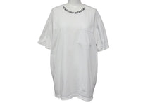 画像をギャラリービューアに読み込む, CHROME HEARTS クロムハーツ 半袖Ｔシャツ 新型 ネックロゴプリント ホワイト コットン サイズL 美品 中古 4b000779