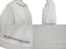 画像をギャラリービューアに読み込む, CHROME HEARTS クロムハーツ 半袖Ｔシャツ 新型 ネックロゴプリント ホワイト コットン サイズL 美品 中古 4b000779