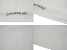 画像をギャラリービューアに読み込む, CHROME HEARTS クロムハーツ 半袖Ｔシャツ 新型 ネックロゴプリント ホワイト コットン サイズL 美品 中古 4b000779