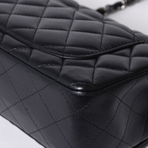 極美品 CHANEL シャネル ミニマトラッセ19 Sフラップ Sチェーンショルダーバッグ 26番台 ラムスキン ココマーク シルバー金具 中古 4a000780