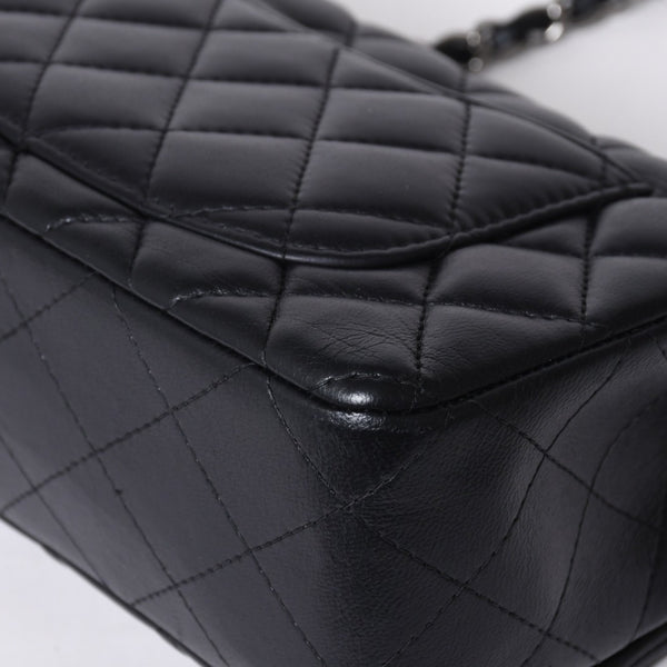 極美品 CHANEL シャネル ミニマトラッセ19 Sフラップ Sチェーンショルダーバッグ 26番台 ラムスキン ココマーク シルバー金具 中古 4a000780