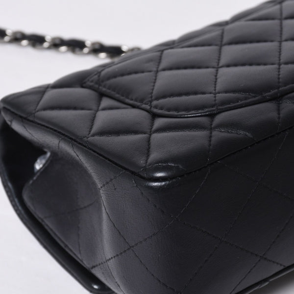 極美品 CHANEL シャネル ミニマトラッセ19 Sフラップ Sチェーンショルダーバッグ 26番台 ラムスキン ココマーク シルバー金具 中古 4a000780
