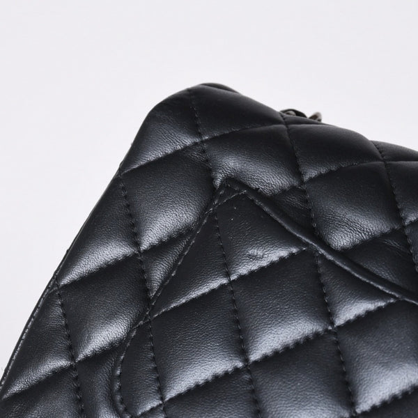 極美品 CHANEL シャネル ミニマトラッセ19 Sフラップ Sチェーンショルダーバッグ 26番台 ラムスキン ココマーク シルバー金具 中古 4a000780
