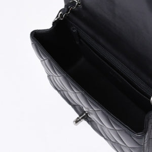 極美品 CHANEL シャネル ミニマトラッセ19 Sフラップ Sチェーンショルダーバッグ 26番台 ラムスキン ココマーク シルバー金具 中古 4a000780