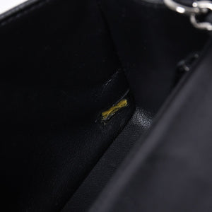 極美品 CHANEL シャネル ミニマトラッセ19 Sフラップ Sチェーンショルダーバッグ 26番台 ラムスキン ココマーク シルバー金具 中古 4a000780