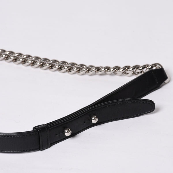 新品同様 CHANEL シャネル マトラッセ ボーイシャネル チェーンウォレットショルダーバッグ 22番台 ファブリックメッシュ 中古 4a000618