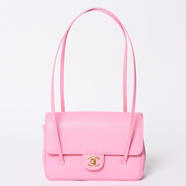 新品未使用 CHANEL シャネル 26SS Small Flap Bag Black スモール AS6130 フラップ バッグ ピンク ランダム番台 中古 4a000776
