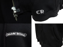 Load image into Gallery viewer, CHROME HEARTS クロムハーツ ダガージップパーカー サイズS アーチロゴ CHプラス ダブルフェイス ブラック 美品 中古 4b000784