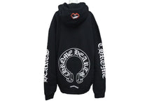 Load image into Gallery viewer, 新品同様 CHROME HEARTS クロムハーツ マッティボーイ リップチョンパー パーカー フーディ ブラック ホワイト サイズXL 中古 4b000787
