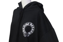 Load image into Gallery viewer, 新品同様 CHROME HEARTS クロムハーツ マッティボーイ リップチョンパー パーカー フーディ ブラック ホワイト サイズXL 中古 4b000787