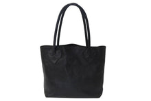 画像をギャラリービューアに読み込む, CHROME HEARTS クロムハーツ FS TOTE FSトートバッグ CHクロスレザーパッチ レザー シルバー925 ブラック 美品 中古 4b000788