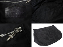 画像をギャラリービューアに読み込む, CHROME HEARTS クロムハーツ FS TOTE FSトートバッグ CHクロスレザーパッチ レザー シルバー925 ブラック 美品 中古 4b000788