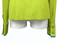 画像をギャラリービューアに読み込む, 極美品 VERSACE ヴェルサーチ gianni versace 長袖シャツ シャツ グリーン サイズ42 中古 4b007911