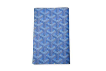 画像をギャラリービューアに読み込む, 極美品 GOYARD ゴヤール パスポートケース パスケース PVC レザー ブルー ヘリンボーン フランス製 中古 4b000795