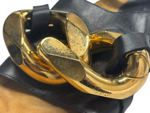 Load image into Gallery viewer, JW ANDERSON ジェイダブリューアンダーソン Chain Flat Sandal チェーン フラットサンダル ブラック サイズ42 良品 中古 4b000800