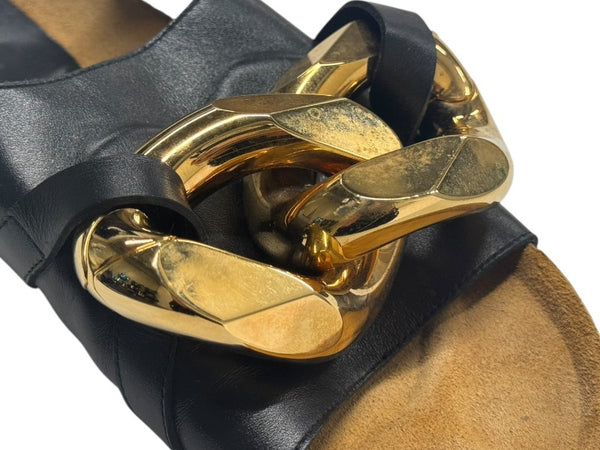 JW ANDERSON ジェイダブリューアンダーソン Chain Flat Sandal チェーン フラットサンダル ブラック サイズ42 良品 中古 4b000800