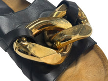 Load image into Gallery viewer, JW ANDERSON ジェイダブリューアンダーソン Chain Flat Sandal チェーン フラットサンダル ブラック サイズ42 良品 中古 4b000800