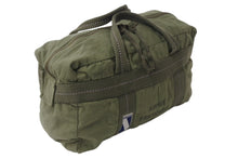 Load image into Gallery viewer, フランスタイプ パラシュートバッグ ミリタリーバッグ ハンドバッグ コットン カーキ ホワイト レッド 美品 中古 4b000805