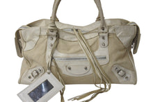 画像をギャラリービューアに読み込む, BALENCIAGA バレンシアガ パート タイム ハンドバッグ ショルダーバッグ 168028 クリーム レザー 良品 中古 4b000806