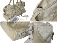 画像をギャラリービューアに読み込む, BALENCIAGA バレンシアガ パート タイム ハンドバッグ ショルダーバッグ 168028 クリーム レザー 良品 中古 4b000806