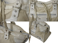 画像をギャラリービューアに読み込む, BALENCIAGA バレンシアガ パート タイム ハンドバッグ ショルダーバッグ 168028 クリーム レザー 良品 中古 4b000806