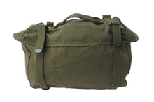 Load image into Gallery viewer, US ARMY ユーエスアーミー ミリタリーカーゴバッグ アメリカ軍 手提げ鞄 キャンバス カーキ ブラック 良品 中古 4b000808