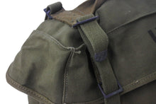Load image into Gallery viewer, US ARMY ユーエスアーミー ミリタリーカーゴバッグ アメリカ軍 手提げ鞄 キャンバス カーキ ブラック 良品 中古 4b000808