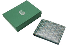 画像をギャラリービューアに読み込む, 新品未使用 GOYARD ゴヤール ヴィクトワール ウォレット 二つ折り財布 VICTO8PMLTY50CL50X PVC レザー グリーン 中古 4b000809