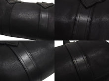 画像をギャラリービューアに読み込む, CHROME HEARTS クロムハーツ DUFFLE TINY タイニーダッフル ボストンバッグ ダガージップ レザー シルバ−925 ブラック 美品 中古 4b000810