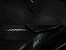 画像をギャラリービューアに読み込む, BALENCIAGA バレンシアガ ミニシティ 2WAY ハンドバッグ 300295 ブラック ネイビー キャンバス レザー 良品 中古 4b000820