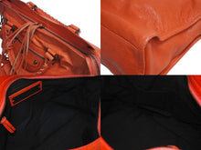 画像をギャラリービューアに読み込む, BALENCIAGA バレンシアガ ザ・シティ 2WAYバッグ ハンドバッグ オレンジ系 レザー 115748 良品 中古 4b000844