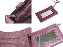 画像をギャラリービューアに読み込む, BALENCIAGA バレンシアガ ザ ファースト ハンドバッグ 2WAY ショルダーバッグ ワンショルダー パープル レザー 美品 中古 4b000845