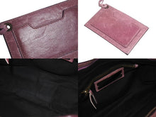 画像をギャラリービューアに読み込む, BALENCIAGA バレンシアガ ザ ファースト ハンドバッグ 2WAY ショルダーバッグ ワンショルダー パープル レザー 美品 中古 4b000845