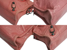 画像をギャラリービューアに読み込む, BALENCIAGA バレンシアガ ジャイアントミニシティ 2WAY ハンドバッグ ショルダーバッグ ピンク レザー 300295 良品 中古 4b000847