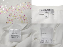画像をギャラリービューアに読み込む, 新品未使用 CHANEL シャネル 半袖Ｔシャツ ラージココマーク 花柄 P70446K10042 ホワイト コットン サイズ50 中古 4b000856