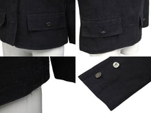 画像をギャラリービューアに読み込む, CHANEL シャネル ジャケット ココマーク ロゴ ボタン 06P P28166V18378 ブラック シルク サイズ38 美品 中古 4b000858