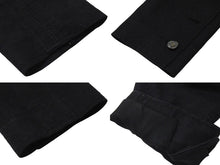 画像をギャラリービューアに読み込む, CHANEL シャネル ジャケット ココマーク ロゴ ボタン 06P P28166V18378 ブラック シルク サイズ38 美品 中古 4b000858