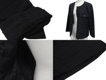 画像をギャラリービューアに読み込む, CHANEL シャネル ジャケット ココマーク ロゴ ボタン 06P P28166V18378 ブラック シルク サイズ38 美品 中古 4b000858