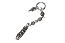 画像をギャラリービューアに読み込む, CHROME HEARTS クロムハーツ ダガー ケルティック ローラー キーリング キーホルダー 重量約63.5g シルバー925 美品 中古 4b000861
