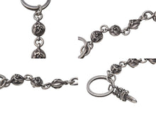 画像をギャラリービューアに読み込む, CHROME HEARTS クロムハーツ ダガー ケルティック ローラー キーリング キーホルダー 重量約63.5g シルバー925 美品 中古 4b000861
