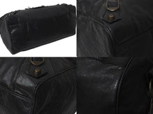 画像をギャラリービューアに読み込む, BALENCIAGA バレンシアガ ザ シティ ミディアム 2WAY ショルダーバッグ 128523 レザー ブラック 良品 中古 4b000870