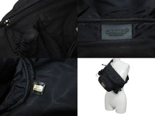 Load image into Gallery viewer, CHANEL シャネル スポーツライン ボディバッグ ショルダーバッグ 8番台 ココマーク ナイロン ブラック シルバー金具 良品 中古 4b000872