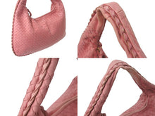 画像をギャラリービューアに読み込む, BOTTEGA VENETA ボッテガヴェネタ イントレチャート ホーボー ワンショルダーバッグ 115653 レザー ピンク 良品 中古 4b000873