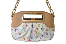 Load image into Gallery viewer, 新品未使用 LOUIS VUITTON ルイヴィトン モノグラムマルチカラー ジュディPM 村上隆 ハンドバッグ M40257 ホワイト 中古 4b000875